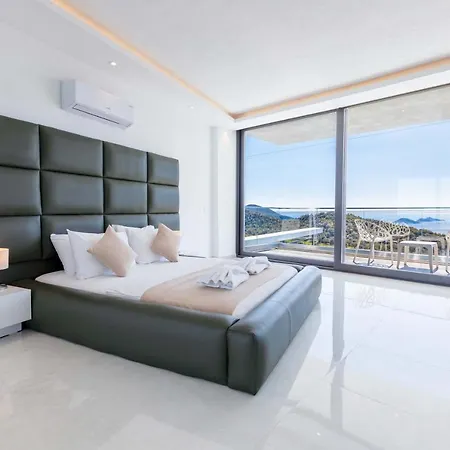 Luxury For 8 With 20m Large Infinity Pool In Kalkan * 카스